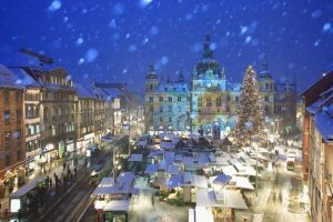 Projektion Rathaus in Graz