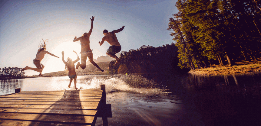 Studenten springen in See