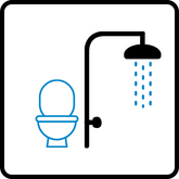 Shower & toilet