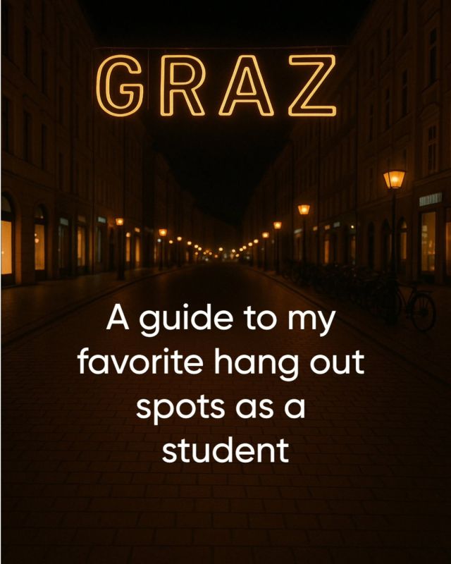 Whether you're in the mood for a beer, a cozy coffee, or some amazing cocktails with friends on the weekend, Graz has it all. The best part? Thanks to the prime location of the Neutorgasse Dorm, you won’t have to worry about missing your tram or bus—everything is just a short walk away! 

- Nikol
#home4students #studylivehavefun