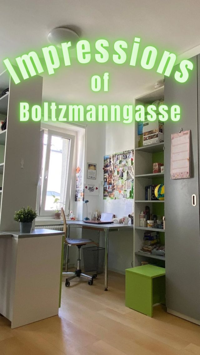 Some impressions of our dormitory Boltzmanngasse in Vienna 🤩💚 We have a lot of different room categories, a fitness room, a party room and communal kitchens. 

Register on our website www.home4students.at 🙌

#home4students #studylivehavefun #vienna #wien #dormlife #studentenwohnheim